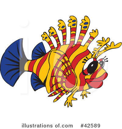 Royalty-Free (RF) Fish Clipart Illustration by Dennis Holmes Designs - Stock Sample #42589