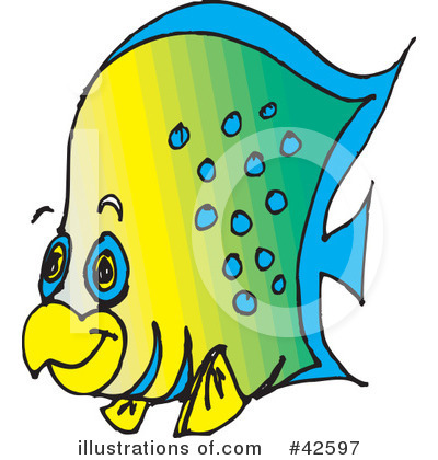 Royalty-Free (RF) Fish Clipart Illustration by Dennis Holmes Designs - Stock Sample #42597