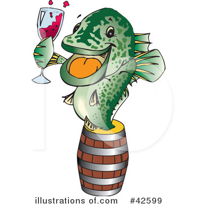 Royalty-Free (RF) Fish Clipart Illustration by Dennis Holmes Designs - Stock Sample #42599