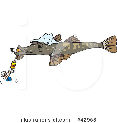 Royalty-Free (RF) Fish Clipart Illustration by Dennis Holmes Designs - Stock Sample #42963