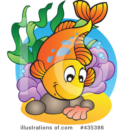 Royalty-Free (RF) Fish Clipart Illustration by visekart - Stock Sample #435386