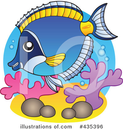 Royalty-Free (RF) Fish Clipart Illustration by visekart - Stock Sample #435396