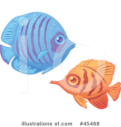 Royalty-Free (RF) Fish Clipart Illustration by John Schwegel - Stock Sample #45468