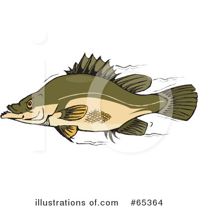 Royalty-Free (RF) Fish Clipart Illustration by Dennis Holmes Designs - Stock Sample #65364