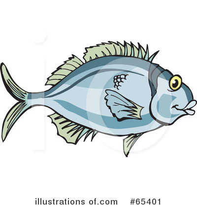 Royalty-Free (RF) Fish Clipart Illustration by Dennis Holmes Designs - Stock Sample #65401