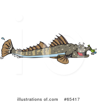 Royalty-Free (RF) Fish Clipart Illustration by Dennis Holmes Designs - Stock Sample #65417