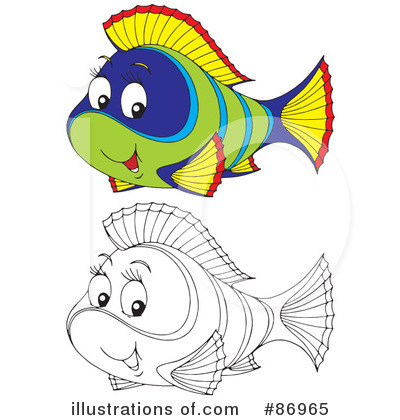 Royalty-Free (RF) Fish Clipart Illustration by Alex Bannykh - Stock Sample #86965