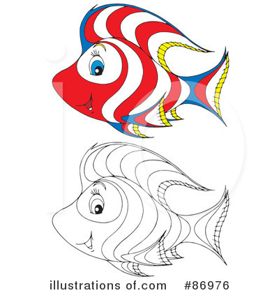 Royalty-Free (RF) Fish Clipart Illustration by Alex Bannykh - Stock Sample #86976