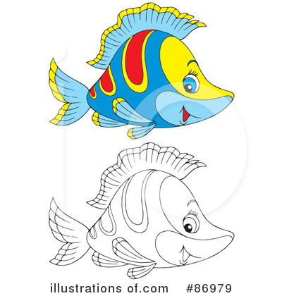 Royalty-Free (RF) Fish Clipart Illustration by Alex Bannykh - Stock Sample #86979