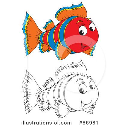 Royalty-Free (RF) Fish Clipart Illustration by Alex Bannykh - Stock Sample #86981