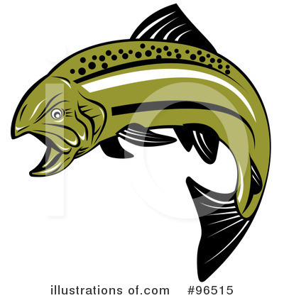 Royalty-Free (RF) Fish Clipart Illustration by patrimonio - Stock Sample #96515