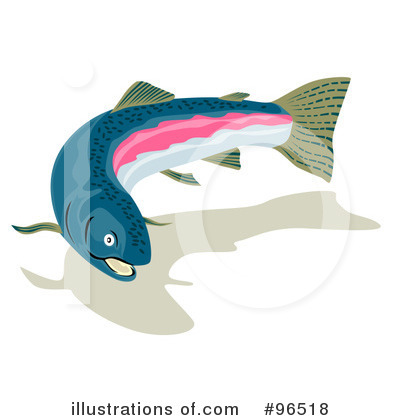 Royalty-Free (RF) Fish Clipart Illustration by patrimonio - Stock Sample #96518