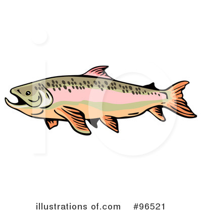 Royalty-Free (RF) Fish Clipart Illustration by patrimonio - Stock Sample #96521