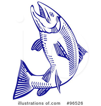Royalty-Free (RF) Fish Clipart Illustration by patrimonio - Stock Sample #96526