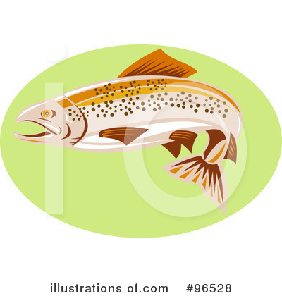 Royalty-Free (RF) Fish Clipart Illustration by patrimonio - Stock Sample #96528