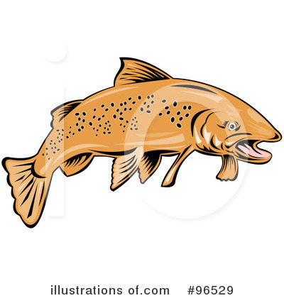 Royalty-Free (RF) Fish Clipart Illustration by patrimonio - Stock Sample #96529