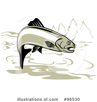 Royalty-Free (RF) Fish Clipart Illustration by patrimonio - Stock Sample #96530
