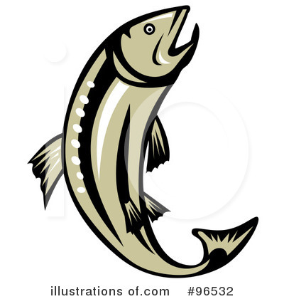 Royalty-Free (RF) Fish Clipart Illustration by patrimonio - Stock Sample #96532