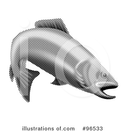 Royalty-Free (RF) Fish Clipart Illustration by patrimonio - Stock Sample #96533