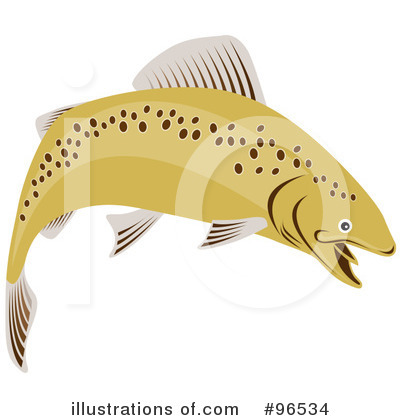 Royalty-Free (RF) Fish Clipart Illustration by patrimonio - Stock Sample #96534