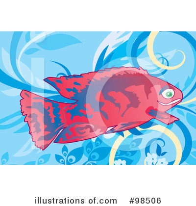 Royalty-Free (RF) Fish Clipart Illustration by mayawizard101 - Stock Sample #98506