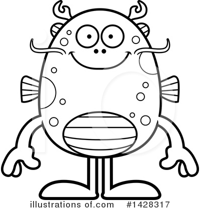 Fish Monster Clipart #1428317 by Cory Thoman