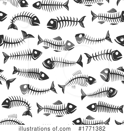 Royalty-Free (RF) Fish Skeleton Clipart Illustration by Vector Tradition SM - Stock Sample #1771382