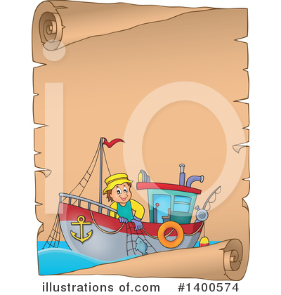 Royalty-Free (RF) Fisherman Clipart Illustration by visekart - Stock Sample #1400574