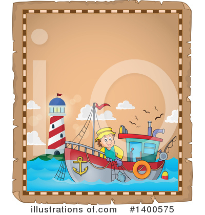 Royalty-Free (RF) Fisherman Clipart Illustration by visekart - Stock Sample #1400575