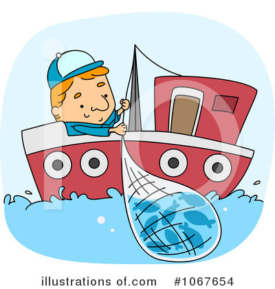 Royalty-Free (RF) Fishing Clipart Illustration by BNP Design Studio - Stock Sample #1067654