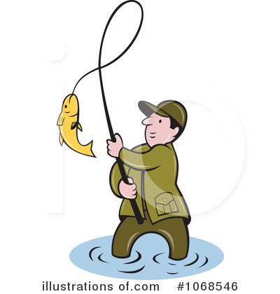 Royalty-Free (RF) Fishing Clipart Illustration by patrimonio - Stock Sample #1068546