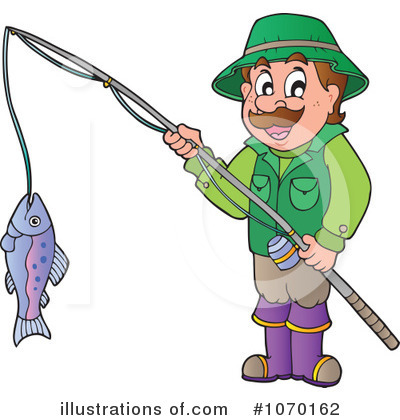 Royalty-Free (RF) Fishing Clipart Illustration by visekart - Stock Sample #1070162