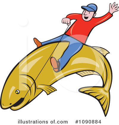 Royalty-Free (RF) Fishing Clipart Illustration by patrimonio - Stock Sample #1090884