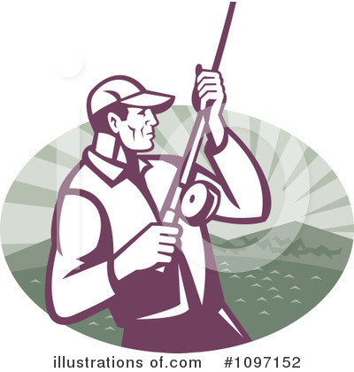 Royalty-Free (RF) Fishing Clipart Illustration by patrimonio - Stock Sample #1097152