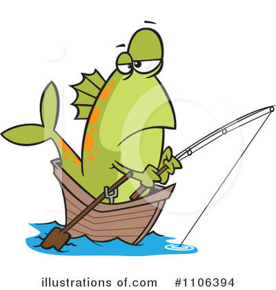 Royalty-Free (RF) Fishing Clipart Illustration by toonaday - Stock Sample #1106394