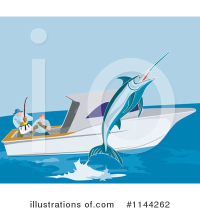 Royalty-Free (RF) Fishing Clipart Illustration by patrimonio - Stock Sample #1144262