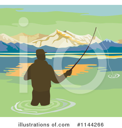 Royalty-Free (RF) Fishing Clipart Illustration by patrimonio - Stock Sample #1144266