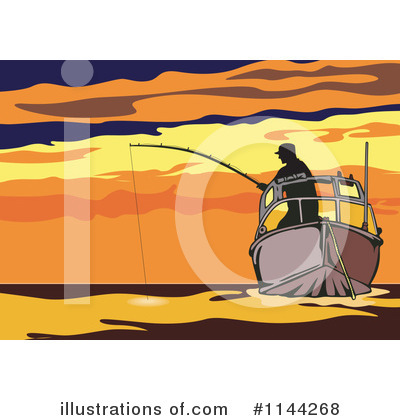 Royalty-Free (RF) Fishing Clipart Illustration by patrimonio - Stock Sample #1144268