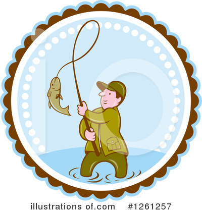 Royalty-Free (RF) Fishing Clipart Illustration by patrimonio - Stock Sample #1261257