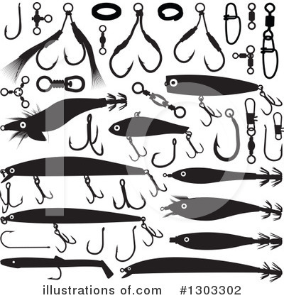 Royalty-Free (RF) Fishing Clipart Illustration by Any Vector - Stock Sample #1303302