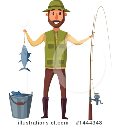 Fishing Clipart #1444343 by Vector Tradition SM