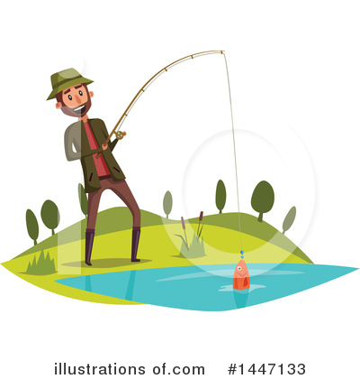 Royalty-Free (RF) Fishing Clipart Illustration by Vector Tradition SM - Stock Sample #1447133