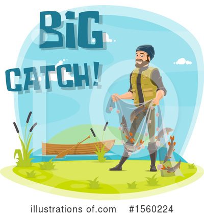 Royalty-Free (RF) Fishing Clipart Illustration by Vector Tradition SM - Stock Sample #1560224
