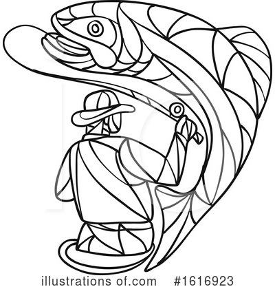 Royalty-Free (RF) Fishing Clipart Illustration by patrimonio - Stock Sample #1616923
