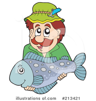 Royalty-Free (RF) Fishing Clipart Illustration by visekart - Stock Sample #213421