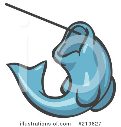 Royalty-Free (RF) Fishing Clipart Illustration by Leo Blanchette - Stock Sample #219827