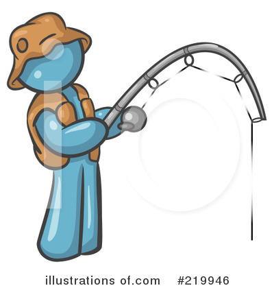 Royalty-Free (RF) Fishing Clipart Illustration by Leo Blanchette - Stock Sample #219946