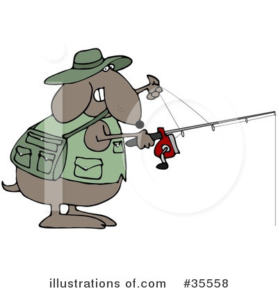 Royalty-Free (RF) Fishing Clipart Illustration by djart - Stock Sample #35558