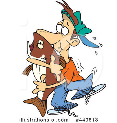 Royalty-Free (RF) Fishing Clipart Illustration by toonaday - Stock Sample #440613