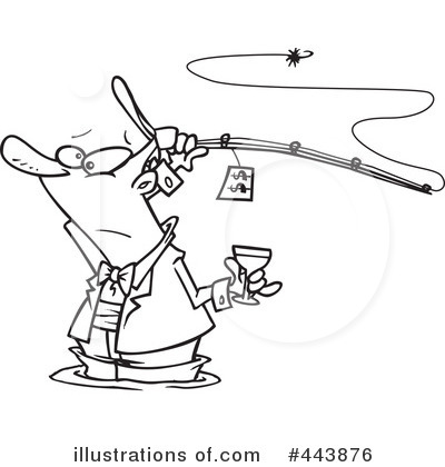 Royalty-Free (RF) Fishing Clipart Illustration by toonaday - Stock Sample #443876